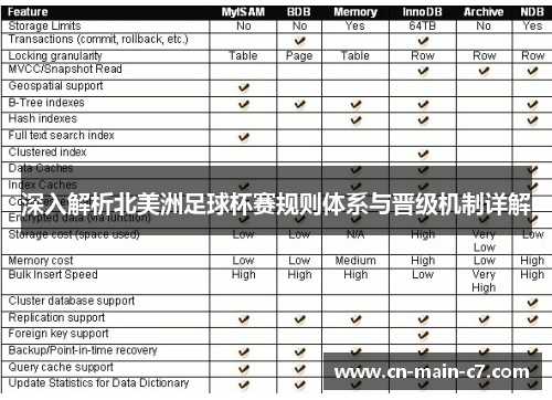 深入解析北美洲足球杯赛规则体系与晋级机制详解