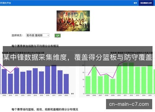某中锋数据采集维度，覆盖得分篮板与防守覆盖